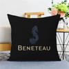 B-Beneteau Logo Personalized Pillow Cover Kids Bedroom Wild Party Decor Pillowcase Kid Birthday Shower Gift
