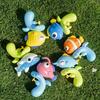 Colorful Ocean Animal Style Teenage Cartoon Water Gun Blue, Yellow Fish Design,Novel Swimming Pool and Beach Toy Set,Suitable for Educational Leisure,