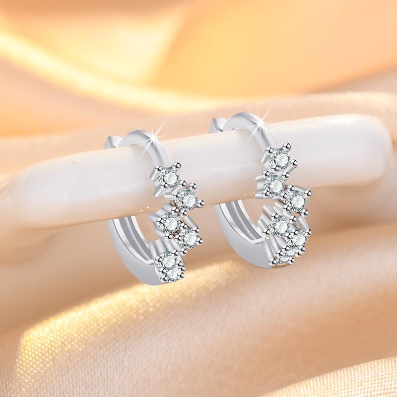 Fashionable Copper Ear Cuff Earrings With Delicate Zircon Stones Choose From Rose Gold Platinum Or Gold