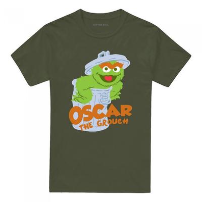Sesame Street Unisex Tričko pre dospelých Oscar Zlostník
