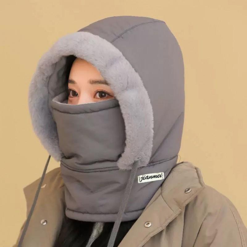 Winter Warm Fleece Lined Camouflage Beanie Hat Men Women Outdoor Fishing Cycling Windproof Ear Protection