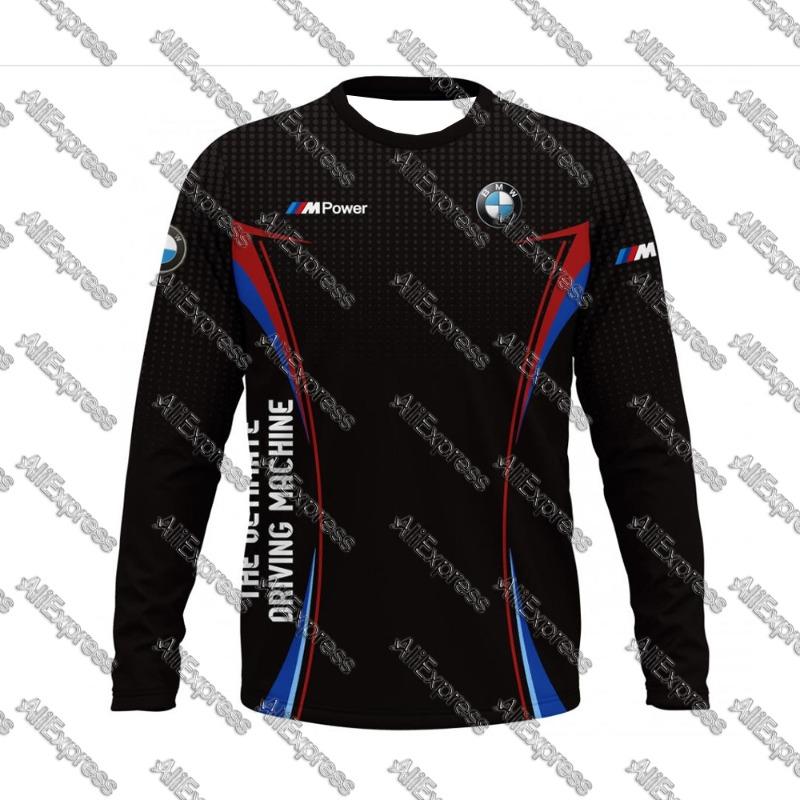 

Гоночні Мотоциклетні Автомобільні Водіння Футболки Спортивні Круглий виріз Довгий рукав Дихаючий Швидкосохнучий Одяг Чоловіки Жінки 2XL