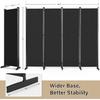 AKTOP Room Divider 4 Panel, 80" W Portable Wall Divider for Room Separation, Freestanding Partition Room Dividers, Folding Room Separators Privacy