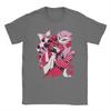 Men's T-Shirts Helluva-Boss Cartoon Leisure 100% Cotton Tee Shirt Short Sleeve T Shirts Crewneck Tops Plus Size