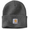 Knit Cap Beanie Hat Plain Simple Logo Warm A18 Coal Heather ONE SIZE [Item]