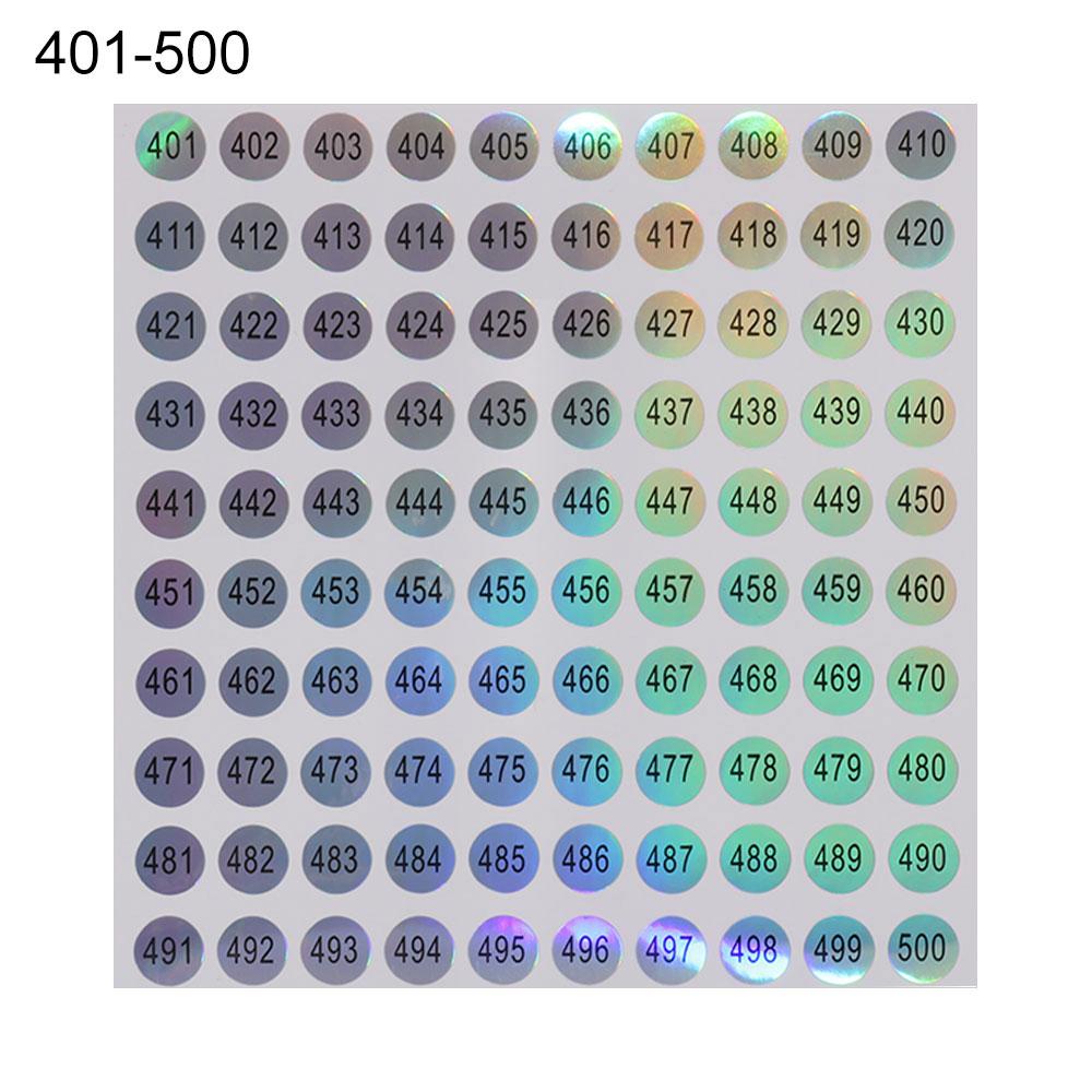 Craft Classification Sticky Package Label Diamond Paint Storage Self Adhesive Tags Digital Label Number Stickers Waterproof