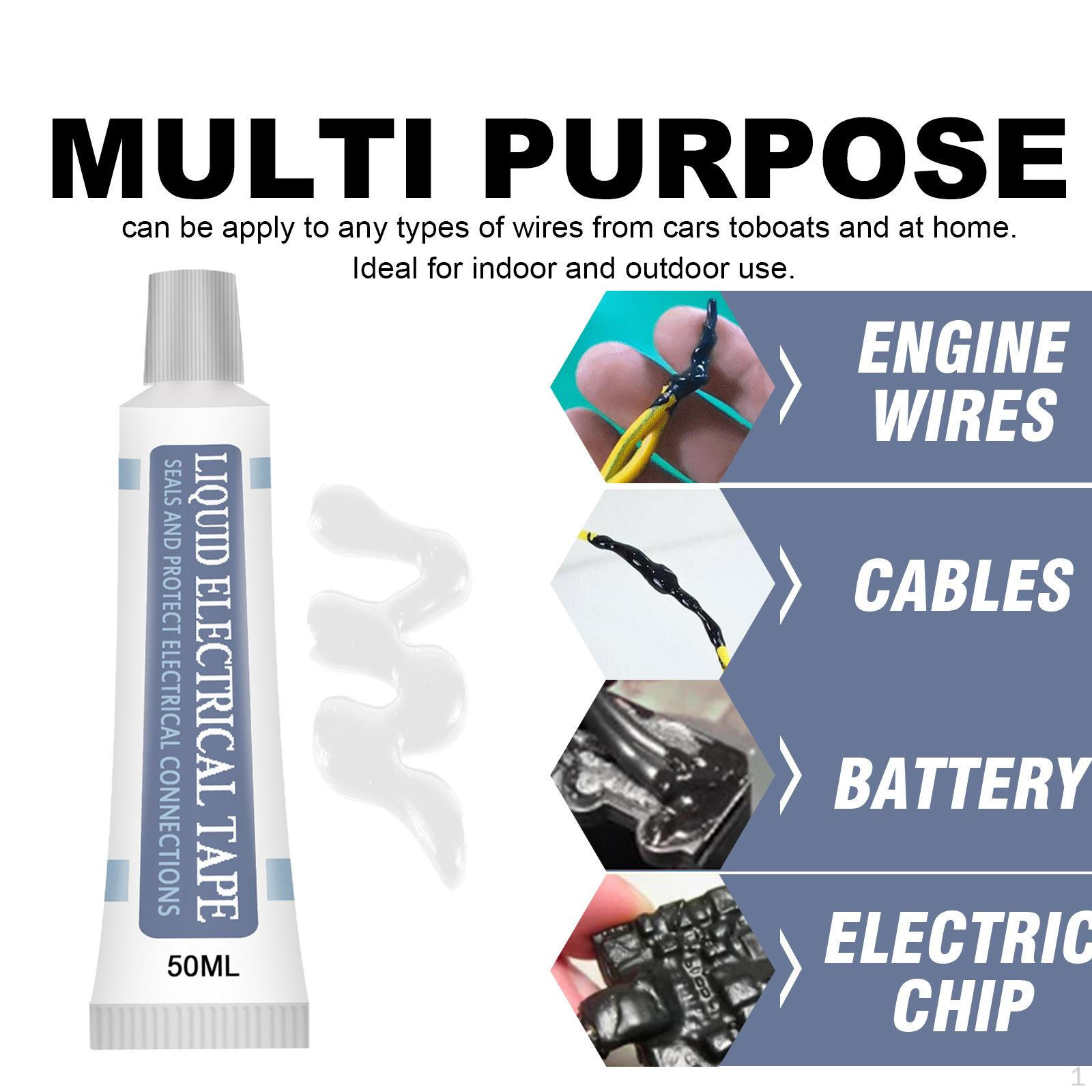 

Ізоляційна стрічка Водонепроникна термостійкість white 50ml