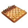 Non-Magnetic Flat Wooden Chess Board Set with 32 Chessmen for Kids and Adults Storage Bag Available 14 x 14 Inches
