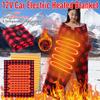 12V Car Electric Blanket 9 Heating Level Temp Heating Pads Heated Travel Blanket for Car Outdoor Traveling Camping Pad 150×100cm
