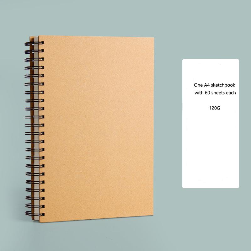 A4 Sketchbook Thickened Quick Sketch Drawing Book 16K Painting 8K Drawing Blank Book Doodle Oil Painting Quick Sketch Book