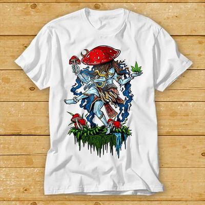 Gott Shiva Zauberpilz Buddha Yoga Planet Universum Hippie T-Shirt 2230