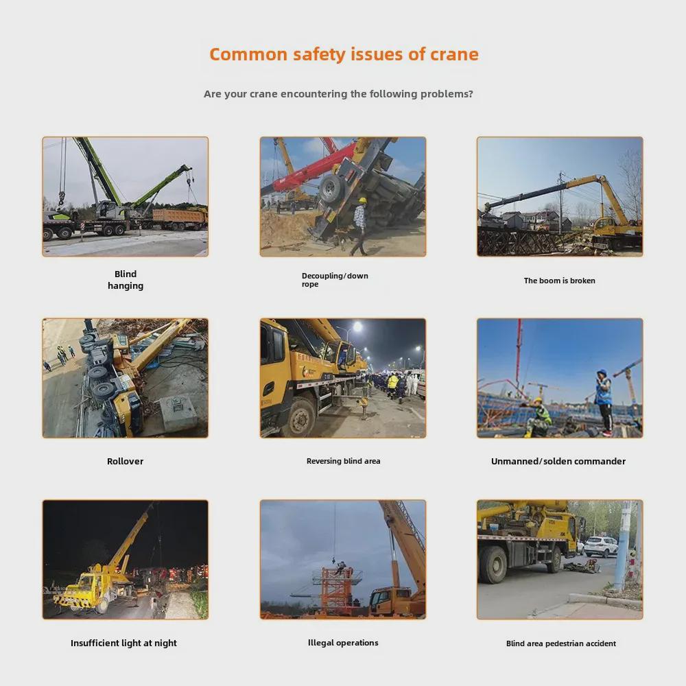 Crane Wireless Video Monitoring System with 30x Optical Zoom and 7-10 Inch Display for Tower Cranes and Fire Trucks