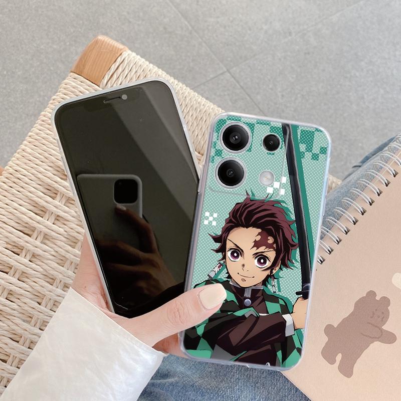 Cool Anime Soft Clear Silicone Case For Xiaomi Redmi Note 13 14T 15 Samsung A55 A35 S24 FE S25 iPhone Huawei Honor Camera Protective Shockproof Cover