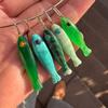 14 Karat Gold Bunter Anhänger im Strand-Thema: Kleine Fische & Muscheln Serie