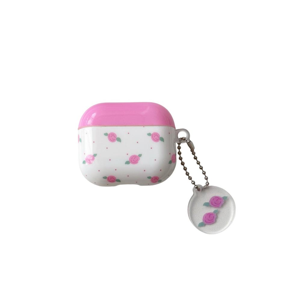 Korean polka dot rose is suitable for AirPods1 earphone case Apple airpodspro1 protective case 1/1 generation female