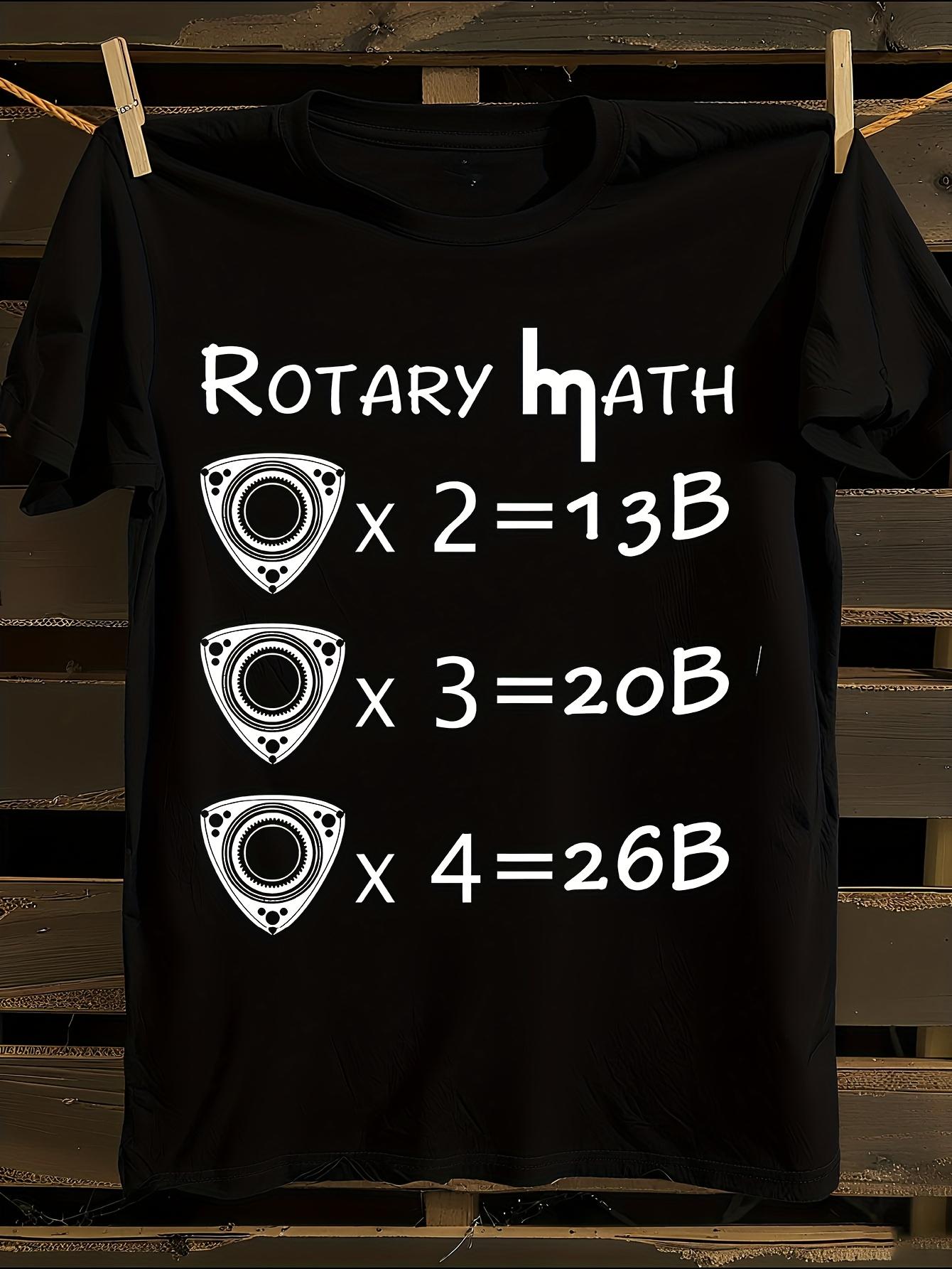 Rotary Math and Wankel Engine T-shirt XXL