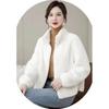 Mom winter coat women's noble gold mink fur integrated high-end short stand-up collar imitation fur coat