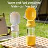 Portable Pet Water Bottle Leak-Proof Dog Water Dispenser with Drinking Bowl Food Compartment Travel Water Bottle for Cats Hiking Walking Outdoor