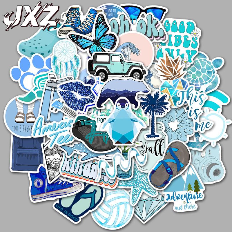 50 Pieces of Non-repeating Graffiti Sticker Decals for Luggage, Suitcase, Skateboard, and Waterproof Car Stickers