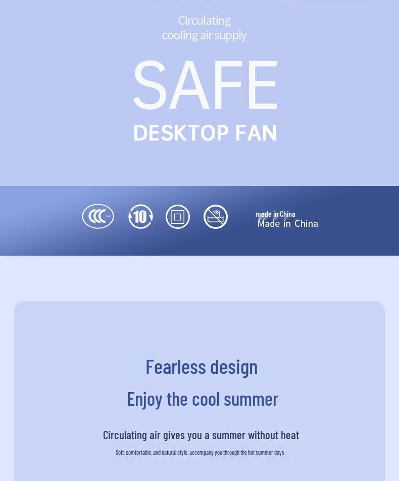 Ultra-Thin USB-Powered Mini Desk Fan: Compact, Card-Shaped, Strong Wind Circulator