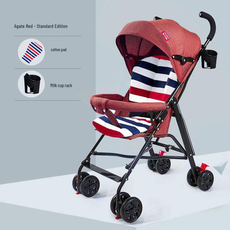 Lightweight Folding Umbrella Stroller with Reclining Seat for Babies and Toddlers