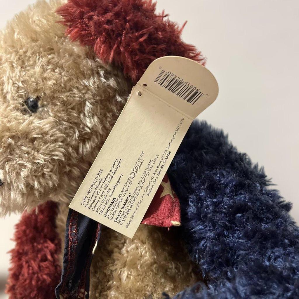 [USED] Tivoli Park RUSS Teddy Bear, Stuffed Animal, USA, Extremely Rare