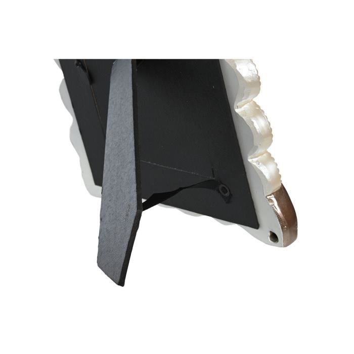 Cadre Photo - Romantique - Cuivre Blanc - 20,4 X 2,5 X 26 Cm - Résine - 1 Photo