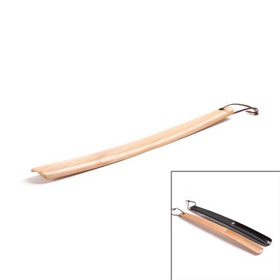 Hochwertiger Schuhlöffel aus Holz, Schuhlöffelheber, polierter Griff, Stick