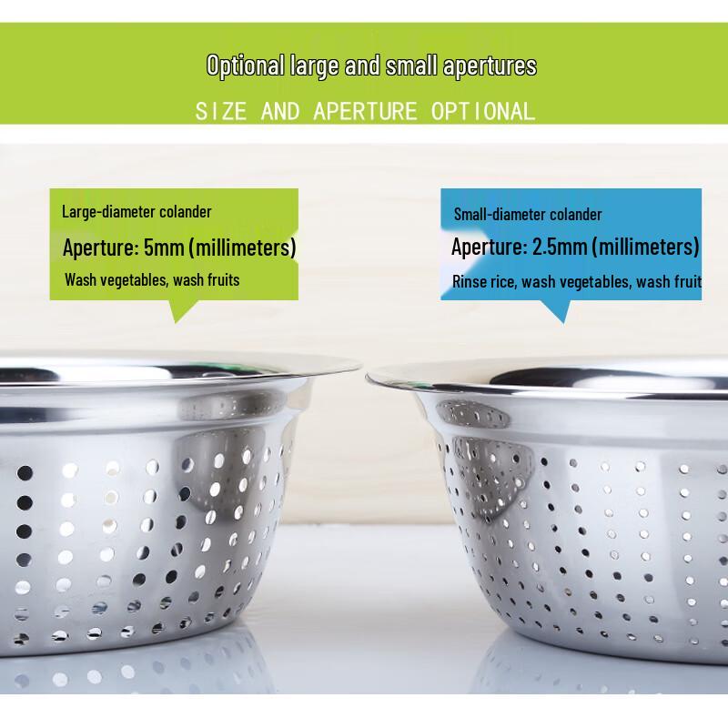 Stainless Steel Kitchen Colander & Drain Basket