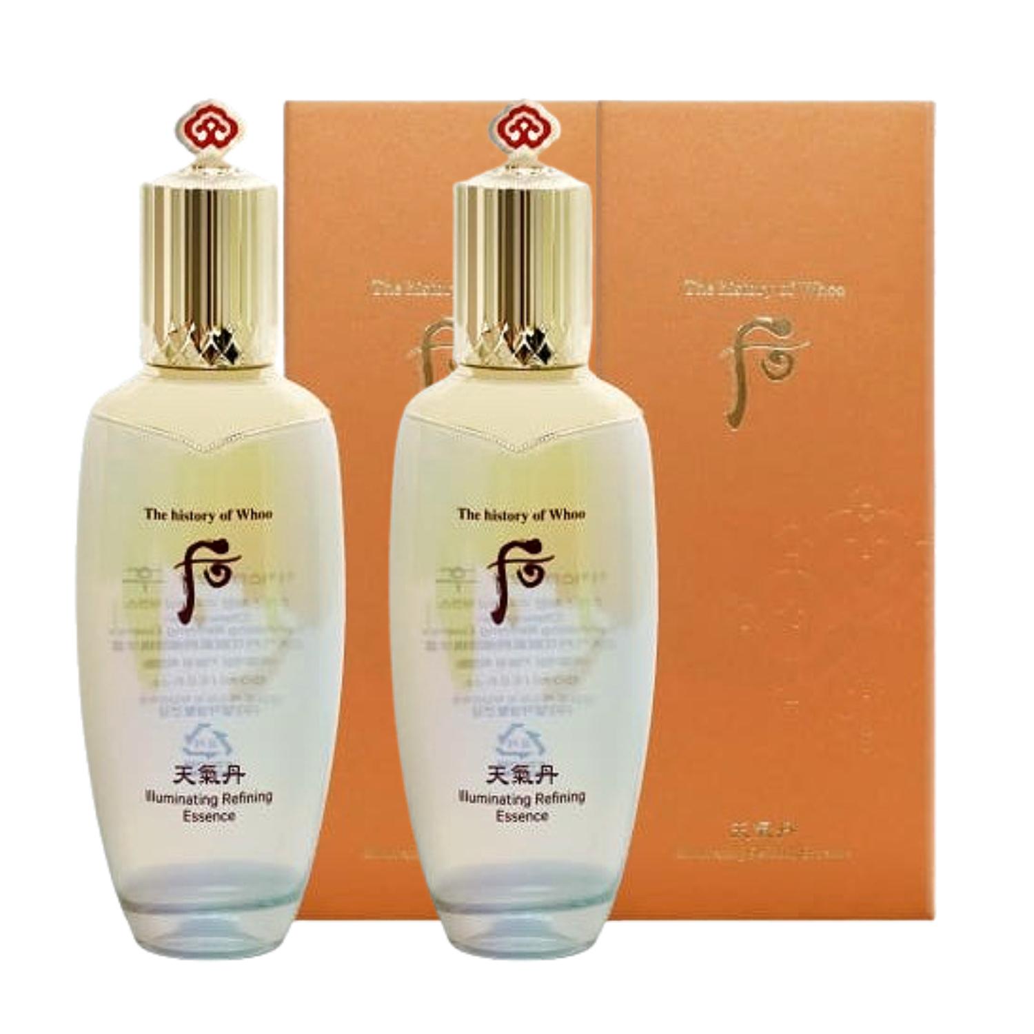 The History of Whoo Cheongidan Осветляющая рафинирующая эссенция 150 мл Корейская травяная осветляющая и антивозрастная сыворотка Увлажняющая и придающая сияние K-Beauty 150ml 2ea