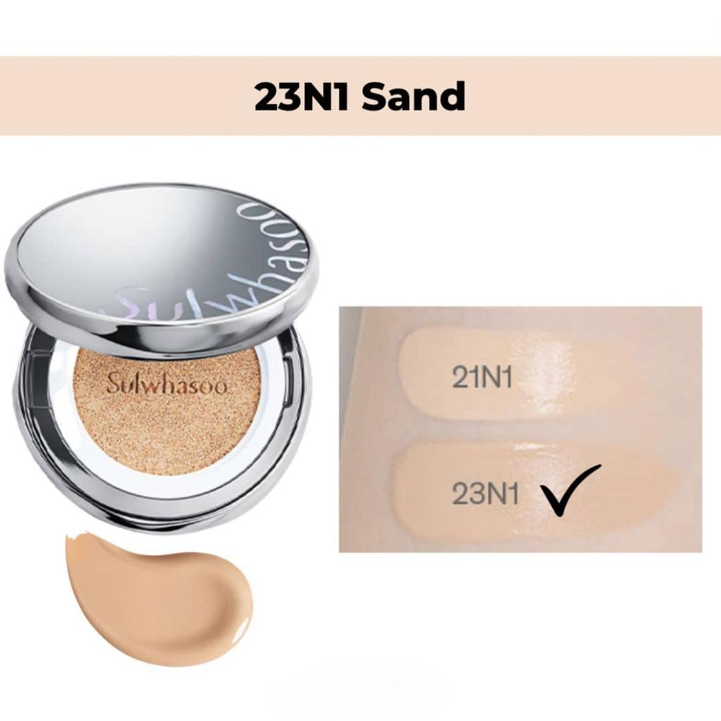 Sulwhasoo Perfecting Cushion SPF 50+/PA+++ 15g + náplň 15g #23N1 Písek + NÁHODNÝ DÁREK