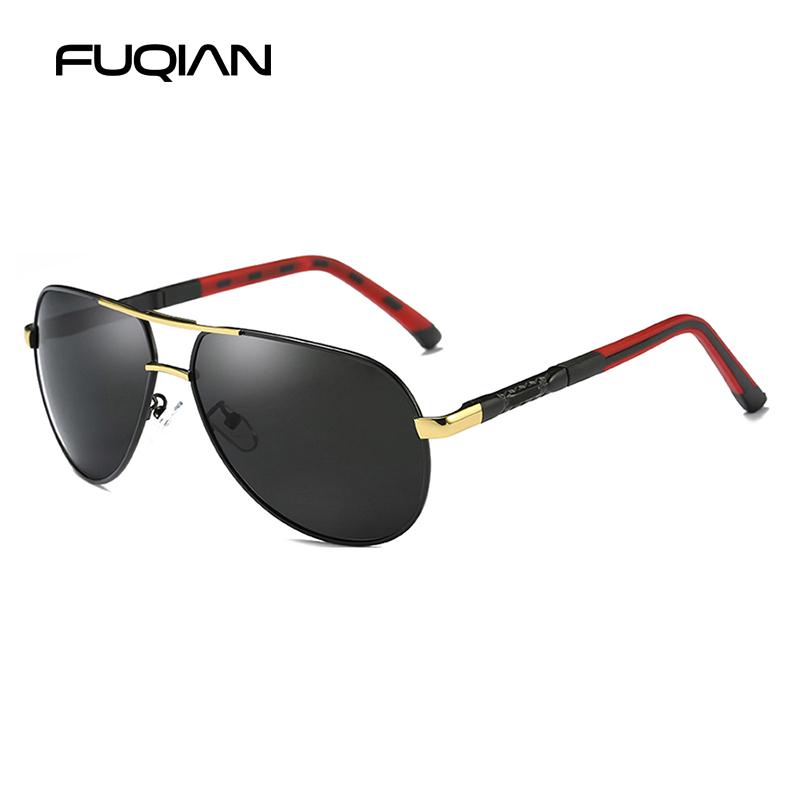 Luxury Pilot Sunglasses Men Women High Quality Metal Frame Anti Glare UV400 Protection Driving Shades