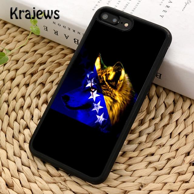 Krajews Flag of Bosnia and Herzegovina Phone Case For iPhone 14 5 SE 6s 7 8 Plus X XR XS 11 12 13 Pro Max Samsung S21 S22 Ultra