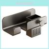 Modern Minimalist Wall Mount Hair Dryer Holder With Antislip Surface For Bathroom Storage
