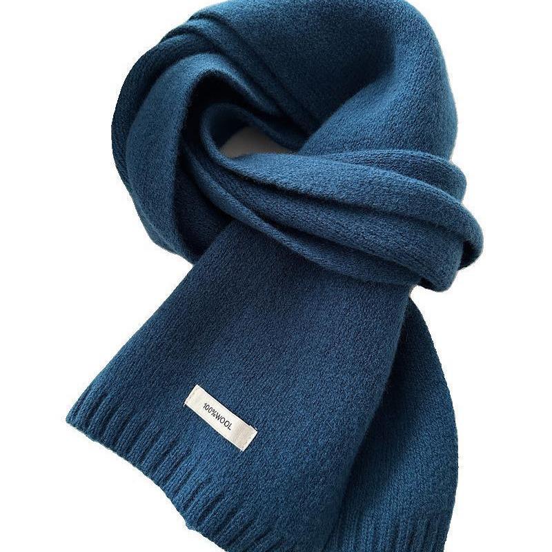 "Sciarpa Australiana in Pura Lana e Cashmere - Unisex, Calda, Maglia a Tinta Unita per l'Inverno"