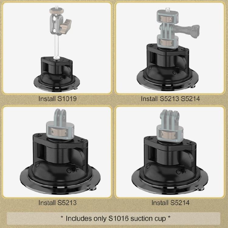 Silicone Suction Base Secure Hold for Smooth Surfaces Attachment of Video Equipment and Accessories