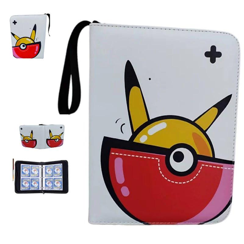 52 Style 400pcs Card Album 2x2 Loose-leaf Large Capacity Leather Anime Zipper Card Collection Photo Album