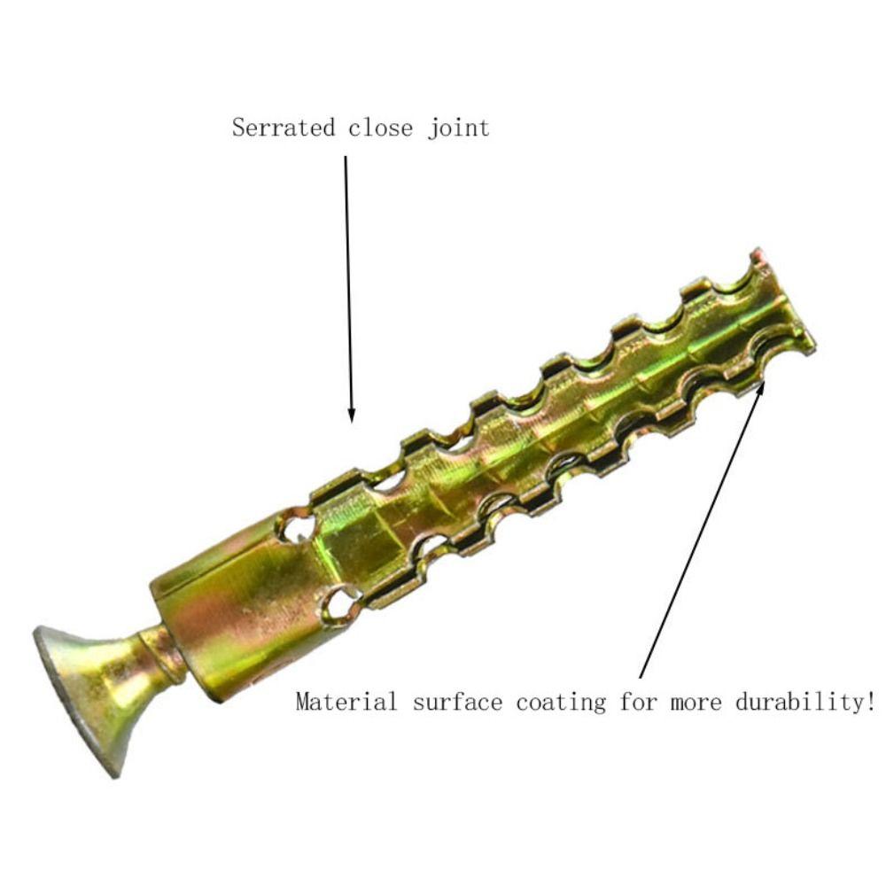 Serrated Self Tapping Screws Tree Shaped Metal Expansion Tube Expansion Screw  Plaster Wall