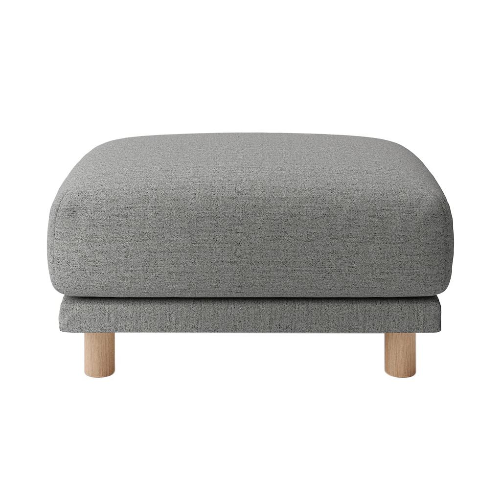 MUJI Heather Gray Cotton Canvas Sofa Cover for Ottoman and Pocket Coil Sofas (44616550)