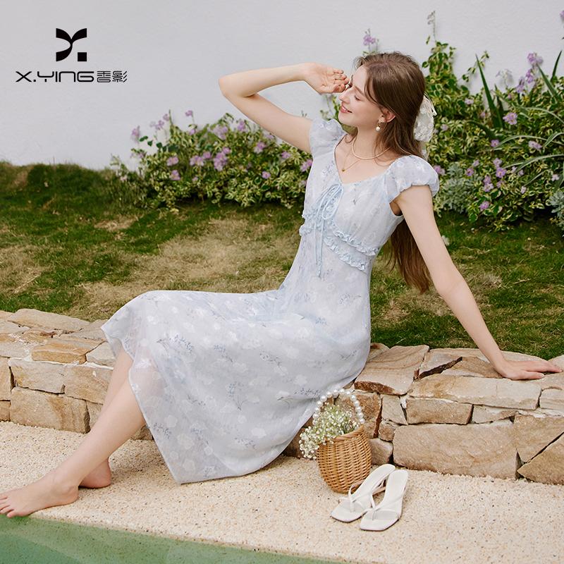 French Blend Floral Dress