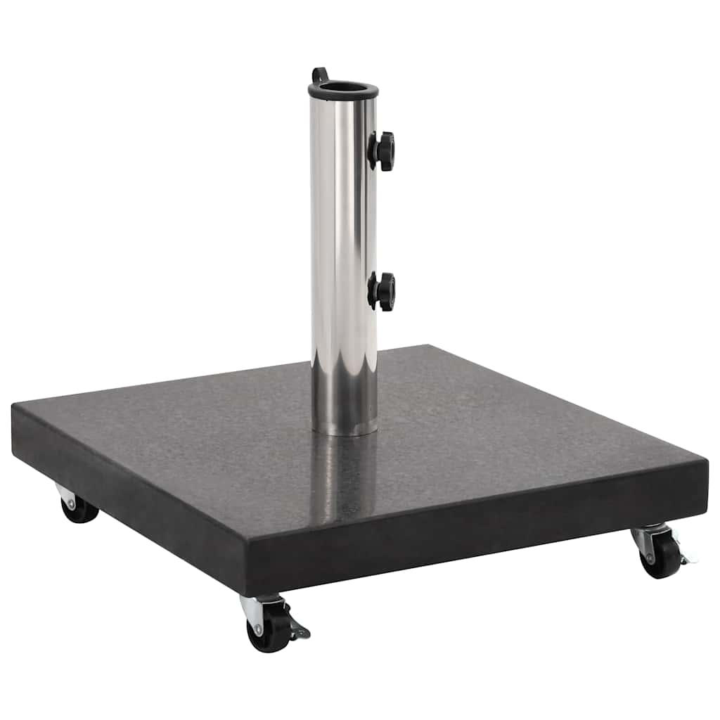 Granit-Sonnenschirmständer 30 kg Quadratisch Schwarz