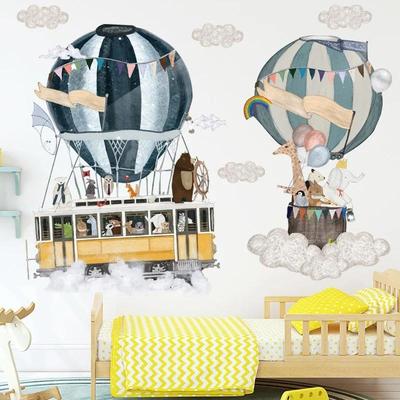 Cartoon Hot Air Balloon Wall Stickers Children's Room Decoration Wall Stickers Environmentally Friendly Artist Home Stickers