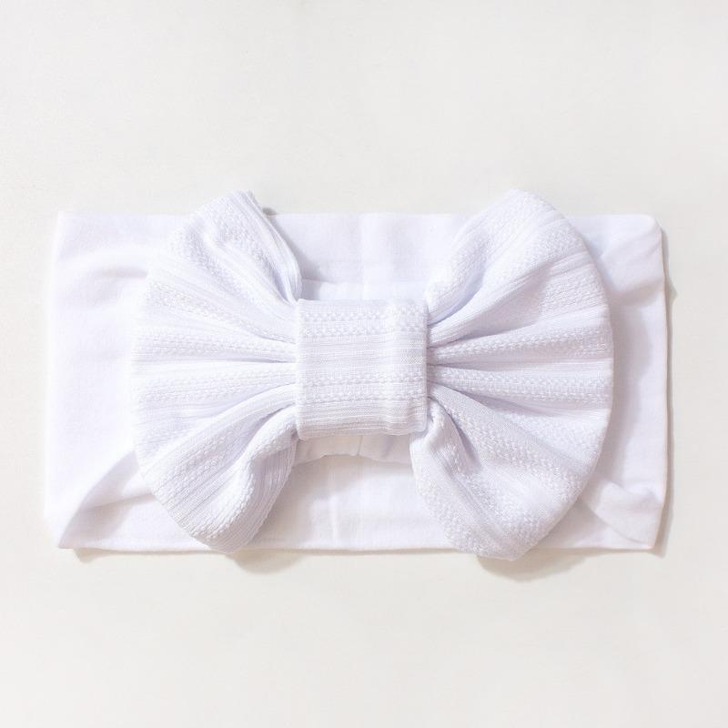 New Thin Baby Headband, Cute Solid Color Bow Children's Headscarf, Summer Baby Hair Accessories