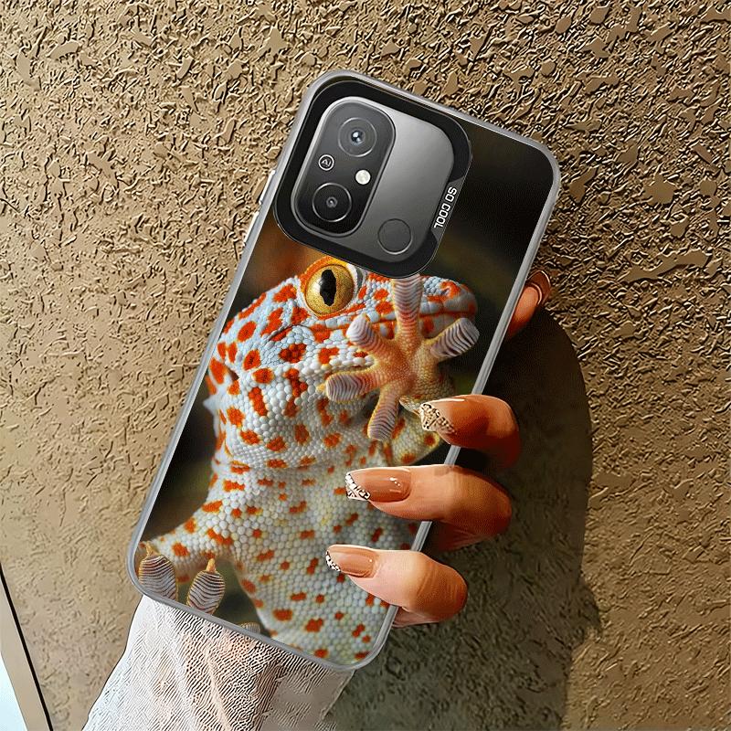 Lizards Geckos Cute Pet Shockproof Phone Case for Xiaomi Poco X7 X6 X5 X3 Pro F7 Ultra M8 Redmi 15C 15 14C 13C 12C 10C 13 12 10