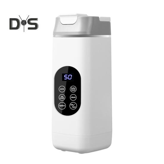 Wireless Portable Blender Fruit Juicer with Sharp Blades Digital Display BPA Free Easy To Clean Rechargeable Electric Mixer Blender