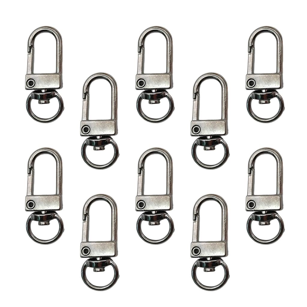 10 Pcs Metal Lobster Claw Clasps Swivel Snap Hooks Hardware Accessories for Bag Keychains Connector Jewelry Making