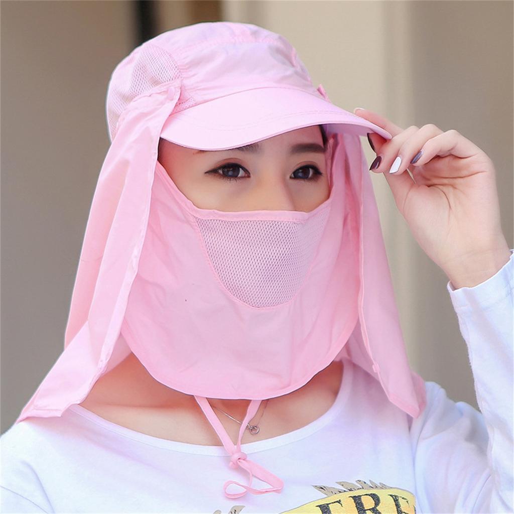 Men's and Women's Anti-dust and Mosquito Curtain Baseball Cap Women's Sun Protection Hiking Hat Casual Duckbill Cap