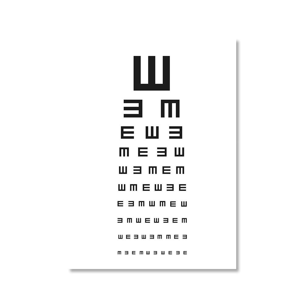 

Ретро оптометрия глазная диаграмма холст картины плакаты принты оптик настенные художественные офтальмологические картины для врача, офиса, гостиной 21x30cm No Framed красный