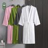 Lightweight Extra Long Waffle Bathrobe for Couples - Breathable Polyester Cotton, Perfect for Spring and Summer