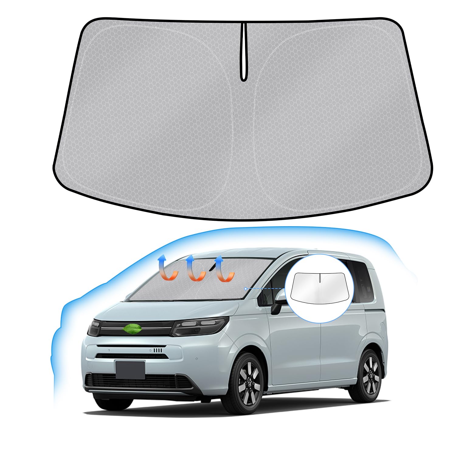 

Honda Freed GT Series Windshield Sunshade 3rd UV Light Handlebar Sun Heat Car Honeycomb Storage Bag Interior Easy Direct from the Manufacturer серый